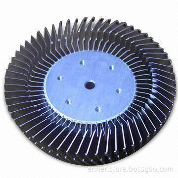 Aluminum LED Heatsink, OEM Orders Welcomed, Available in Powder Coating and Mill Finishes